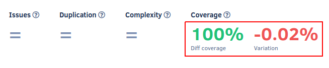 Diff coverage is 100% but pull request coverage variation is negative