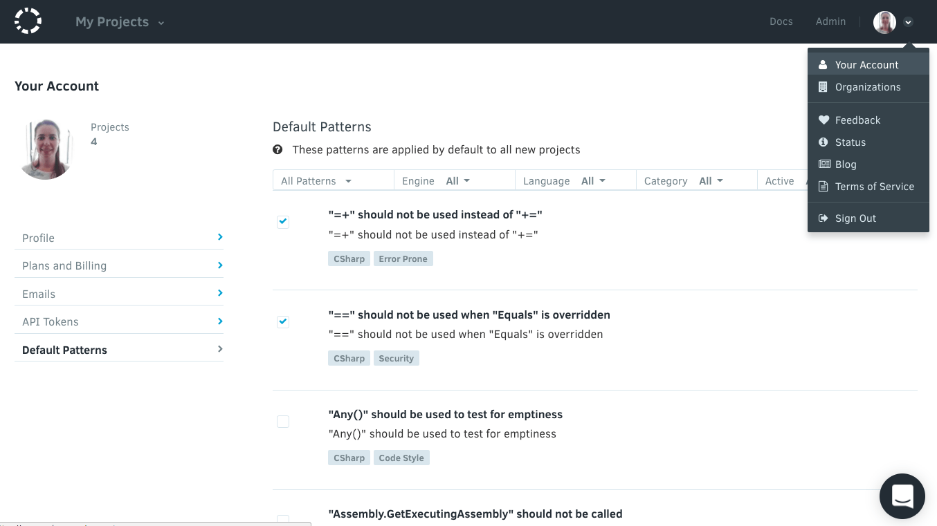 Account Patterns