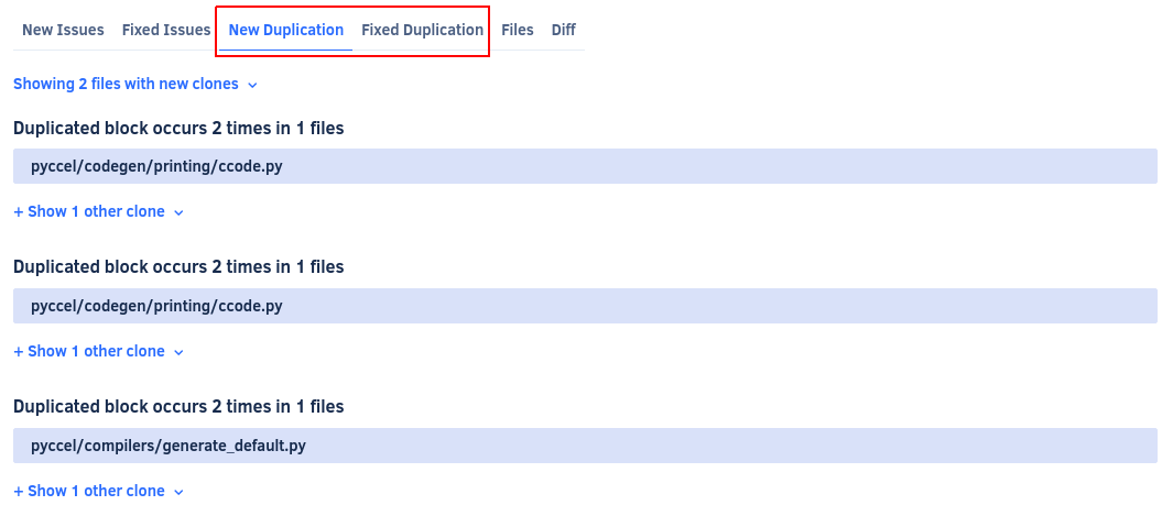 New Duplication and Fixed Duplication tabs